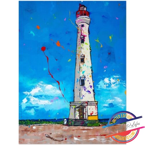 Poster lighthouse Aruba - Happy Paintings