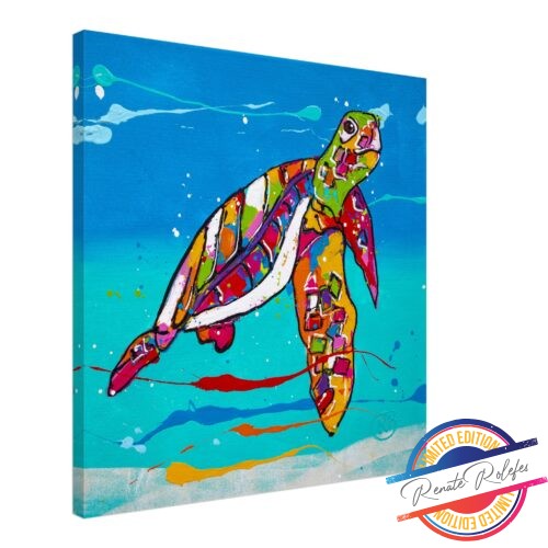 Art Print Sea Turtle - Happy Paintings