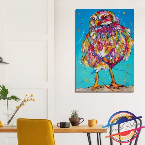 Art Print Burrowing Owl - Happy Paintings