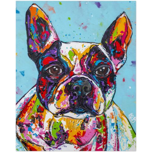 Poster French Bulldog - Happy Paintings