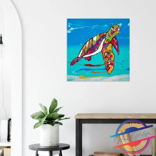 Poster Sea turtle - Happy Paintings