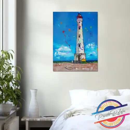 Kunstdruk California Vuurtoren Aruba - Happy Paintings