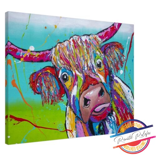 Art Print Highlander Cow - Happy Paintings
