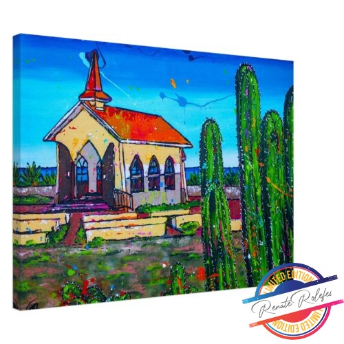 Art Print Alta Vista chapel- Happy Paintings