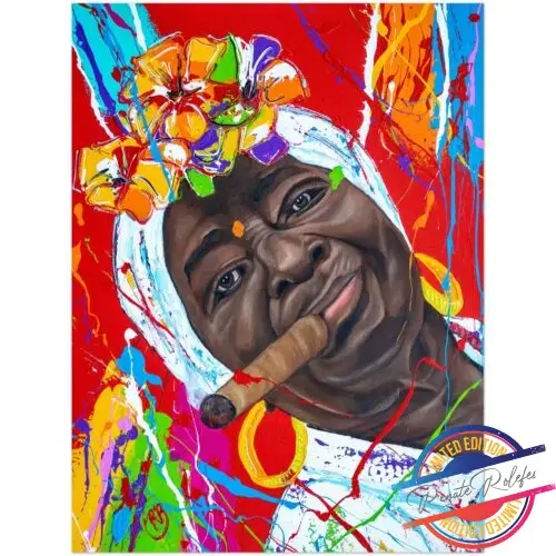 Poster Cuban Lady IV - Happy Paintings