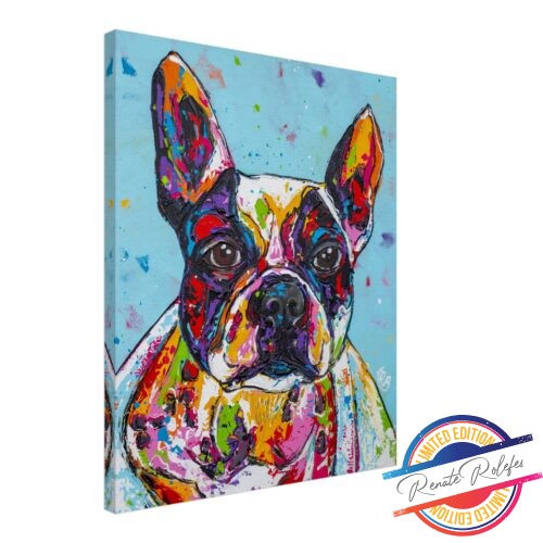 Art Print Bulldog - Happy Paintings