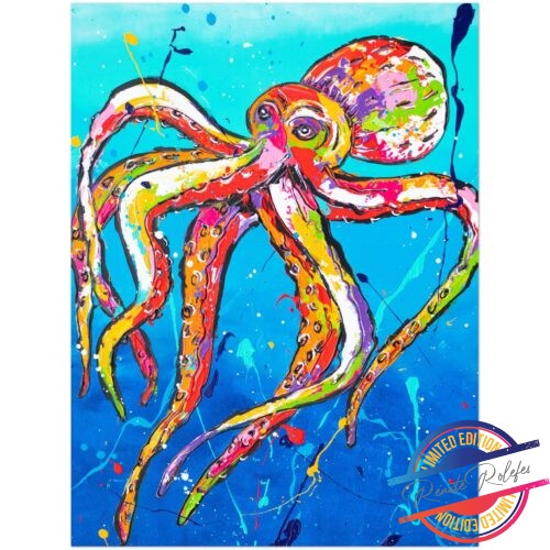 Poster Octopus - Happy Paintings