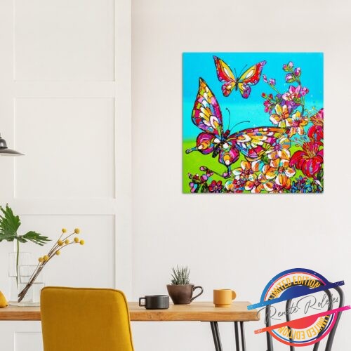 Poster Butterfly garden - Happy Paintings