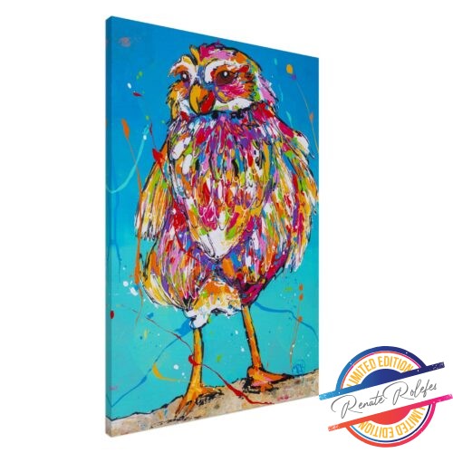 Art Print Burrowing Owl - Happy Paintings