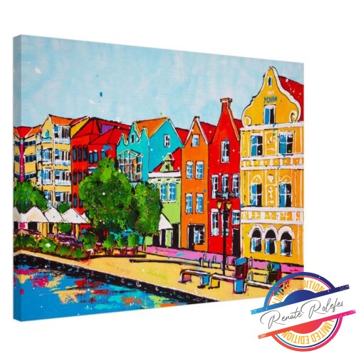 Art Print Handelskade Curaçao - Happy Paintings