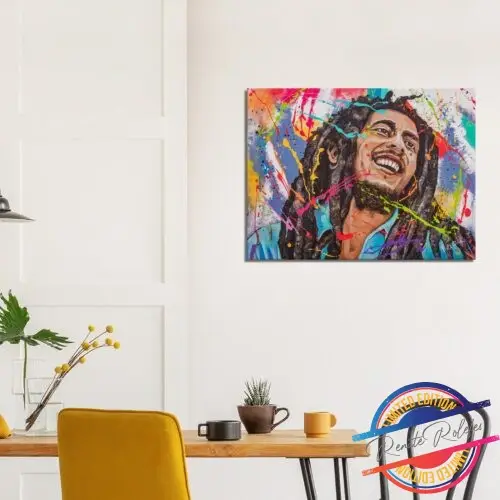 Art Print Bob Marley - Happy Paintings