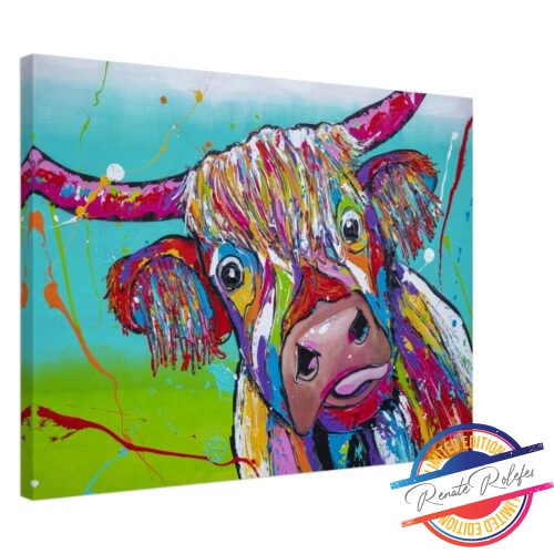 Art Print Highlander Cow - Happy Paintings