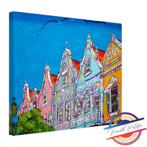 Art Print Houses Aruba - Happy Paintings