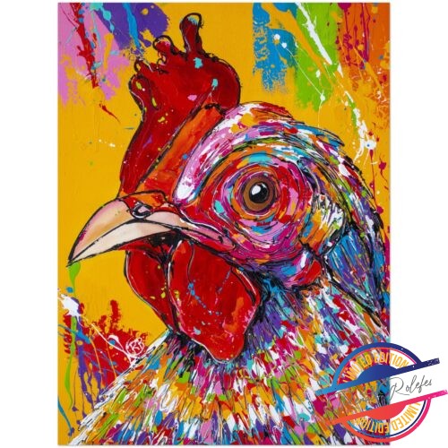 Poster funny Chicken - Happy Paintings