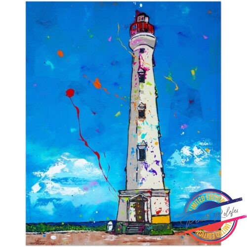Poster lighthouse Aruba - Happy Paintings
