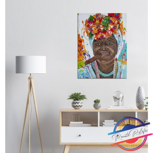 Art Print Cuban Lady V - Happy Paintings