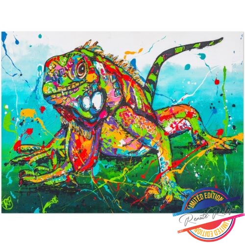Poster Happy Iguana - Happy Paintings