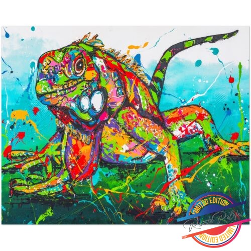 Poster Happy Iguana - Happy Paintings