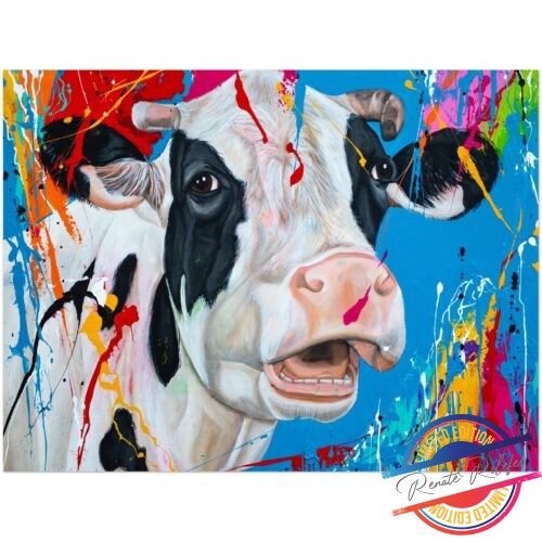 Poster Dutch Cow - Happy Paintings