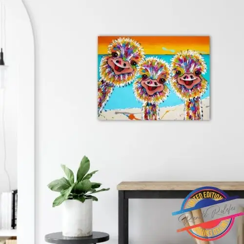 Poster funny trio - happy paintings