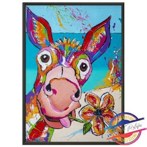 Funny donkey - Happy Paintings