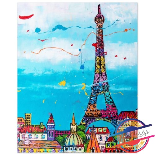 Poster Colorful Paris