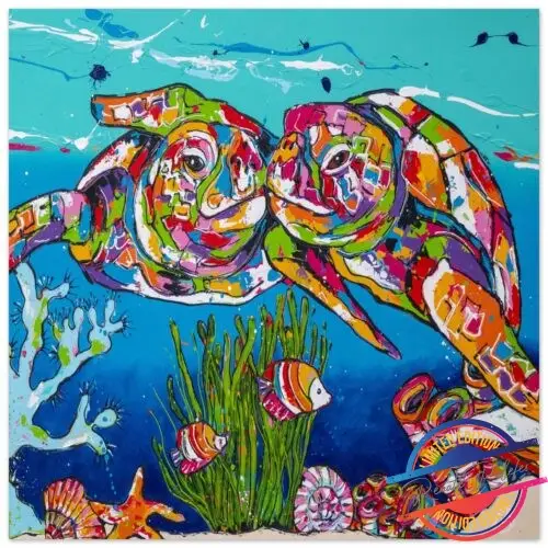 Poster Love Dive Turtles