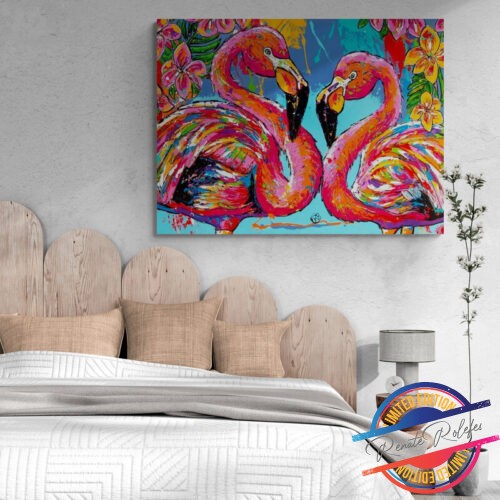 Painting Tropical Flamingo Bliss